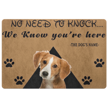 Load image into Gallery viewer, No Need To Knock Customize T-Shirts Name and T-Shirts Picture , Pets Special Doormat For Homes Exclusive ( Best price Deal)