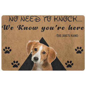 No Need To Knock Customize T-Shirts Name and T-Shirts Picture , Pets Special Doormat For Homes Exclusive ( Best price Deal)